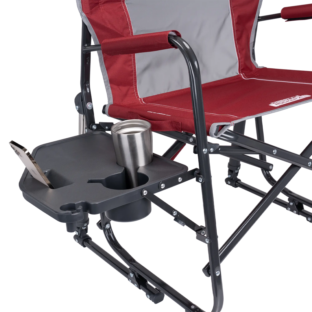 Foldable Freestyle Rocker XL with Side Table - Rocker Chair for Camping & Lawns Detail