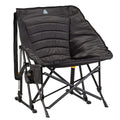 Heavy Duty Puff Rocker - Folding Rocking Chair - Perfect for Tailgating - Black