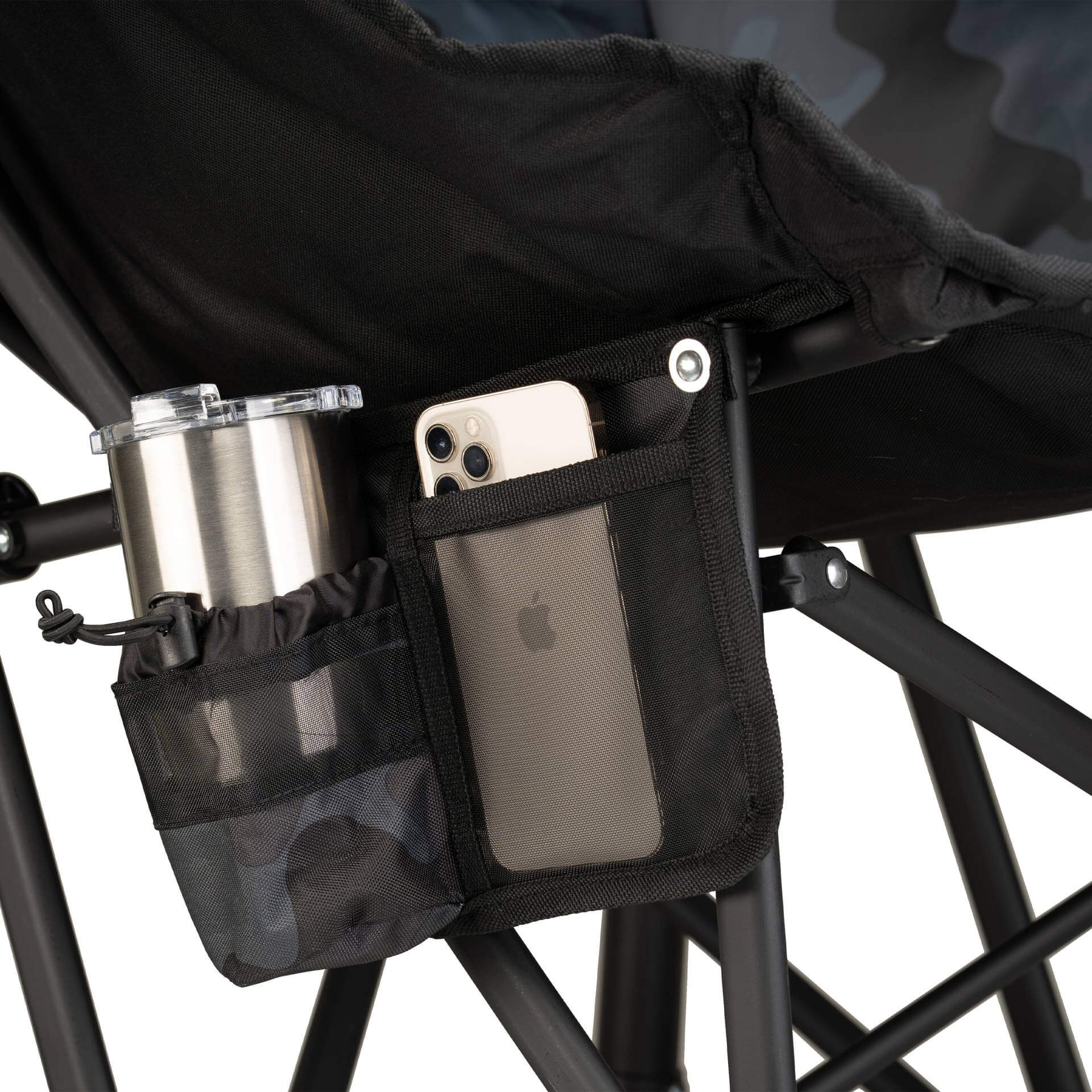 Heavy Duty Puff Rocker - Folding Rocking Chair - Perfect for Tailgating Detail