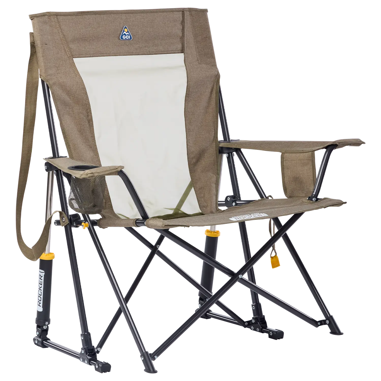 Premium All-Weather Comfort Pro Rocker XL - Rocker Chair for Camping & Lawns - Heathered Aged Fatigue