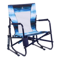 Premium All-Weather Beach Rocker - Rocker Chair for Camping & Lawns - Blue Beach Wave