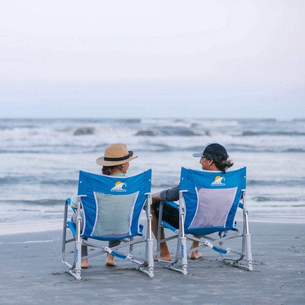 Heavy Duty Beach Rocker Bundle - Outdoor Rocking Chairs with Dynamic Comfort Edge Detail