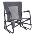 Heavy Duty FirePit Rocker - Rocker Chair for Camping & Lawns - Pewter
