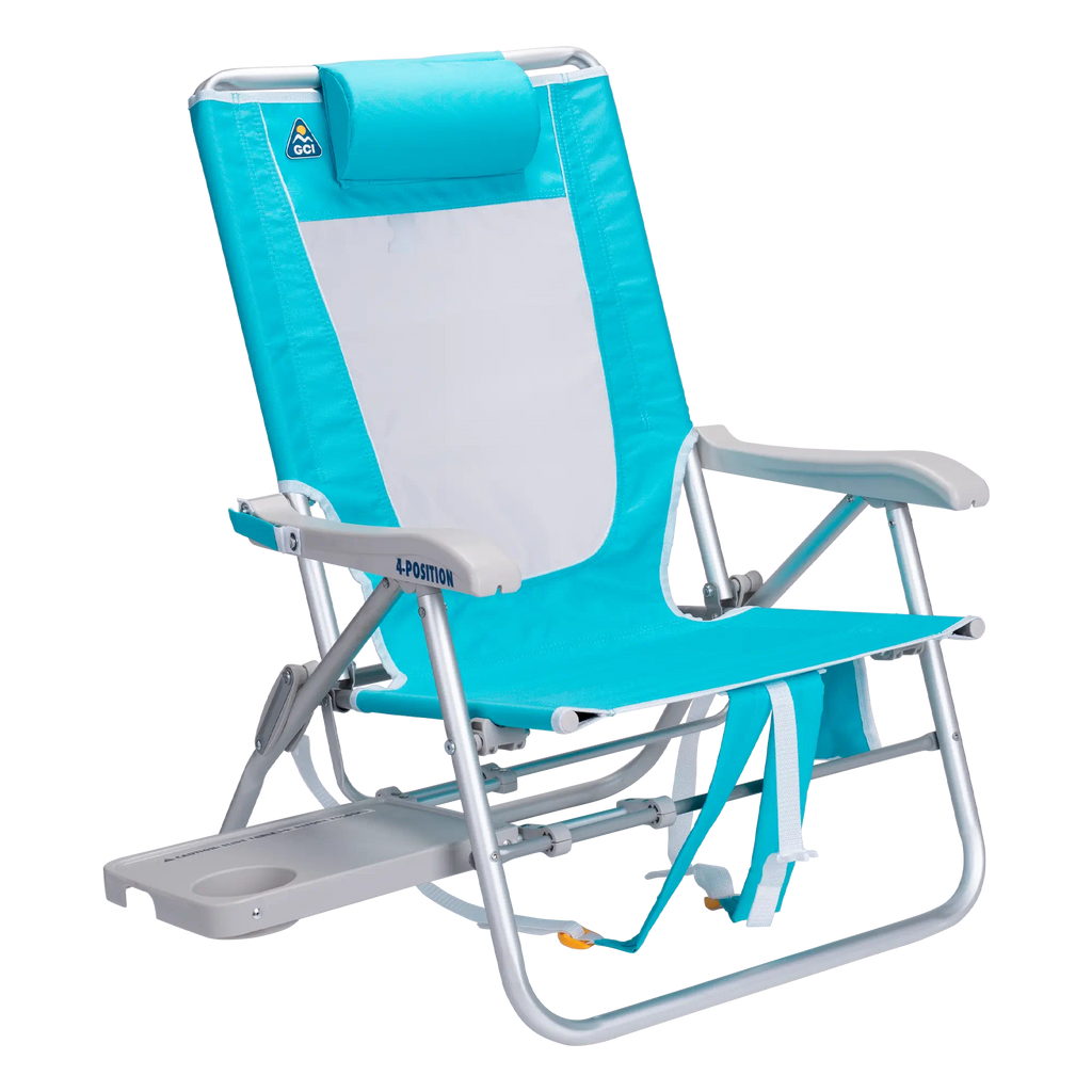 Premium All-Weather Big Surf with Slide Table - Rocker Chair for Camping & Lawns - Seafoam Green