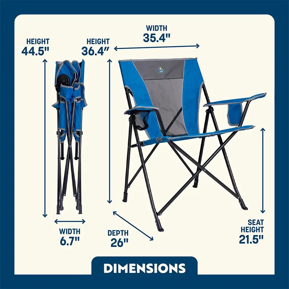 Ergonomic Portable Comfort Quad Chair - Outdoor Rocking Chairs with Dynamic Comfort Edge Detail