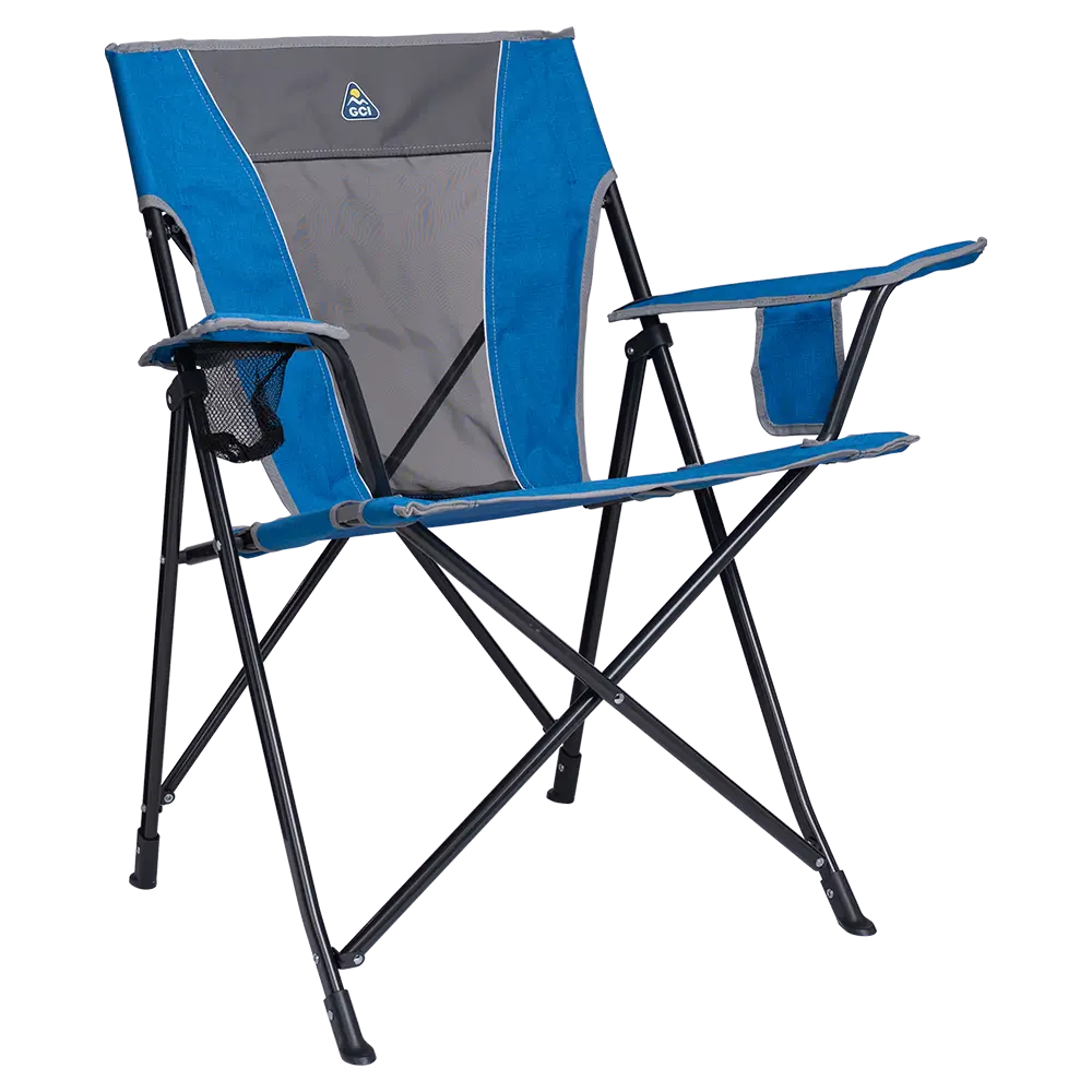 Ergonomic Portable Comfort Quad Chair - Outdoor Rocking Chairs with Dynamic Comfort Edge - Heathered Royal