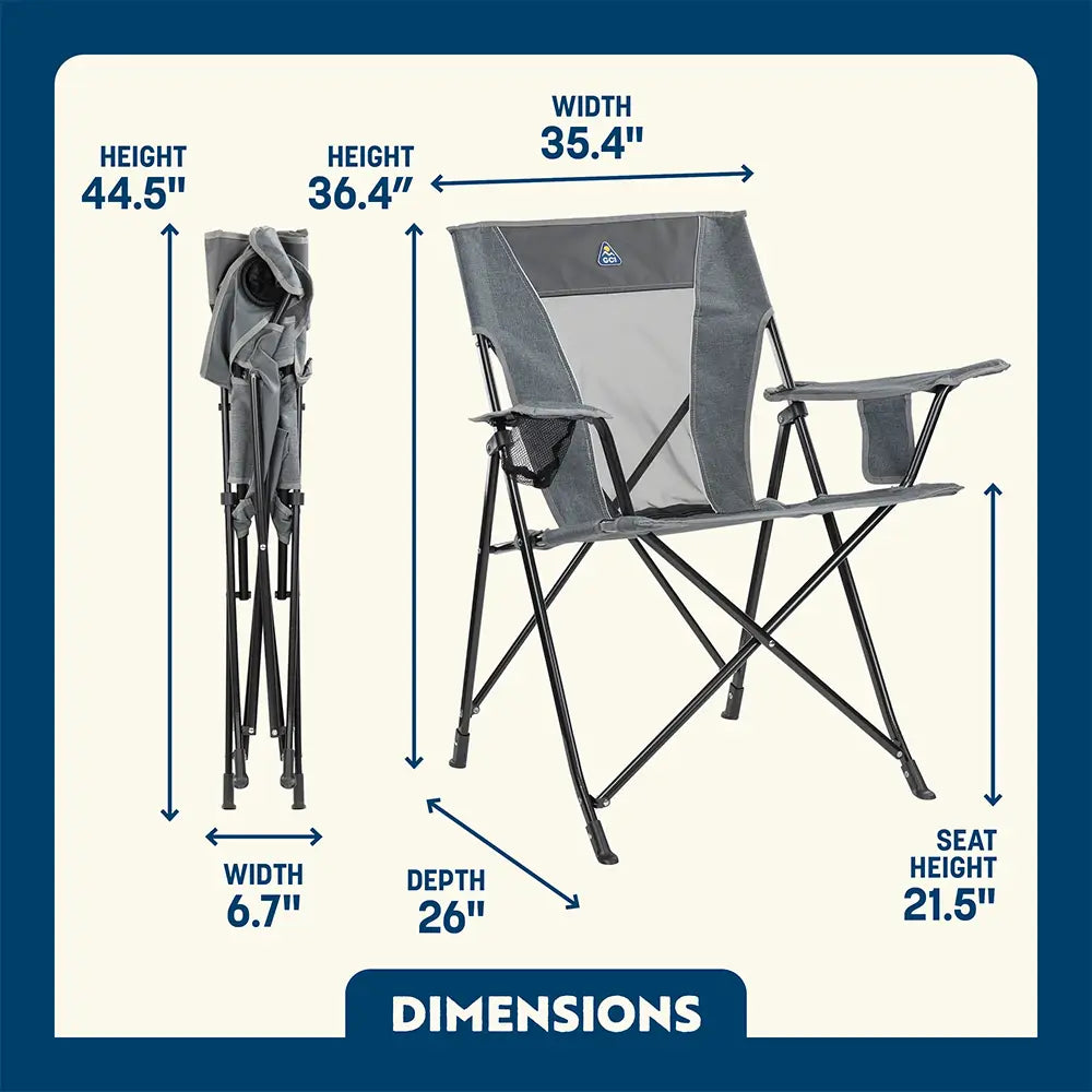 Ergonomic Portable Comfort Quad Chair - Outdoor Rocking Chairs with Dynamic Comfort Edge Detail