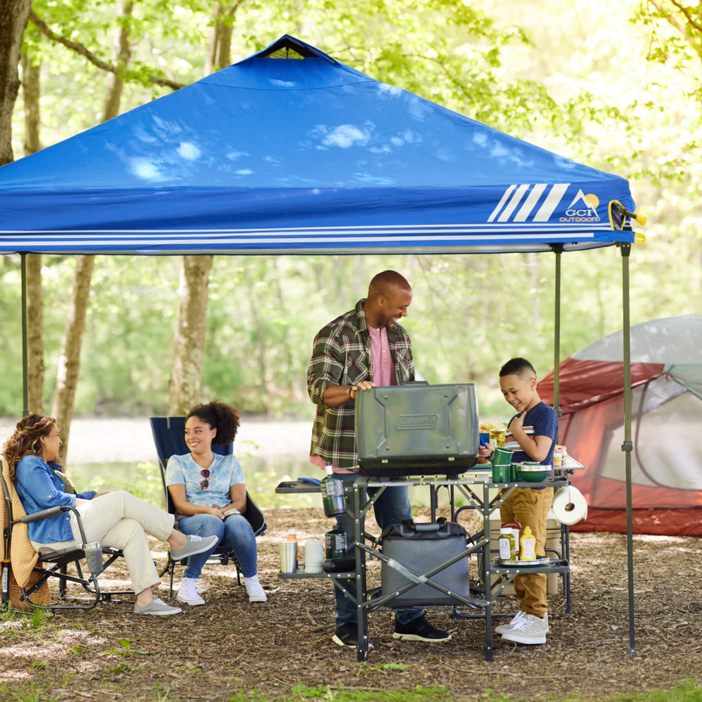 Portable Outdoor Slim-Fold Cook Station - Outdoor Cook Station for Tailgating & BBQ Detail