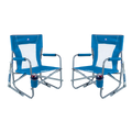 Heavy Duty Beach Rocker Bundle - Outdoor Rocking Chairs with Dynamic Comfort Edge - Saybrook Blue