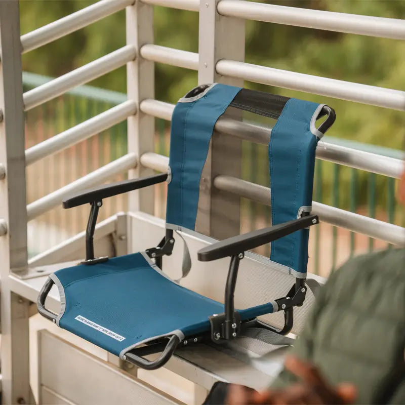 Heavy Duty Big Comfort Stadium Chair with Armrests - Rocker Chair for Camping & Lawns Detail