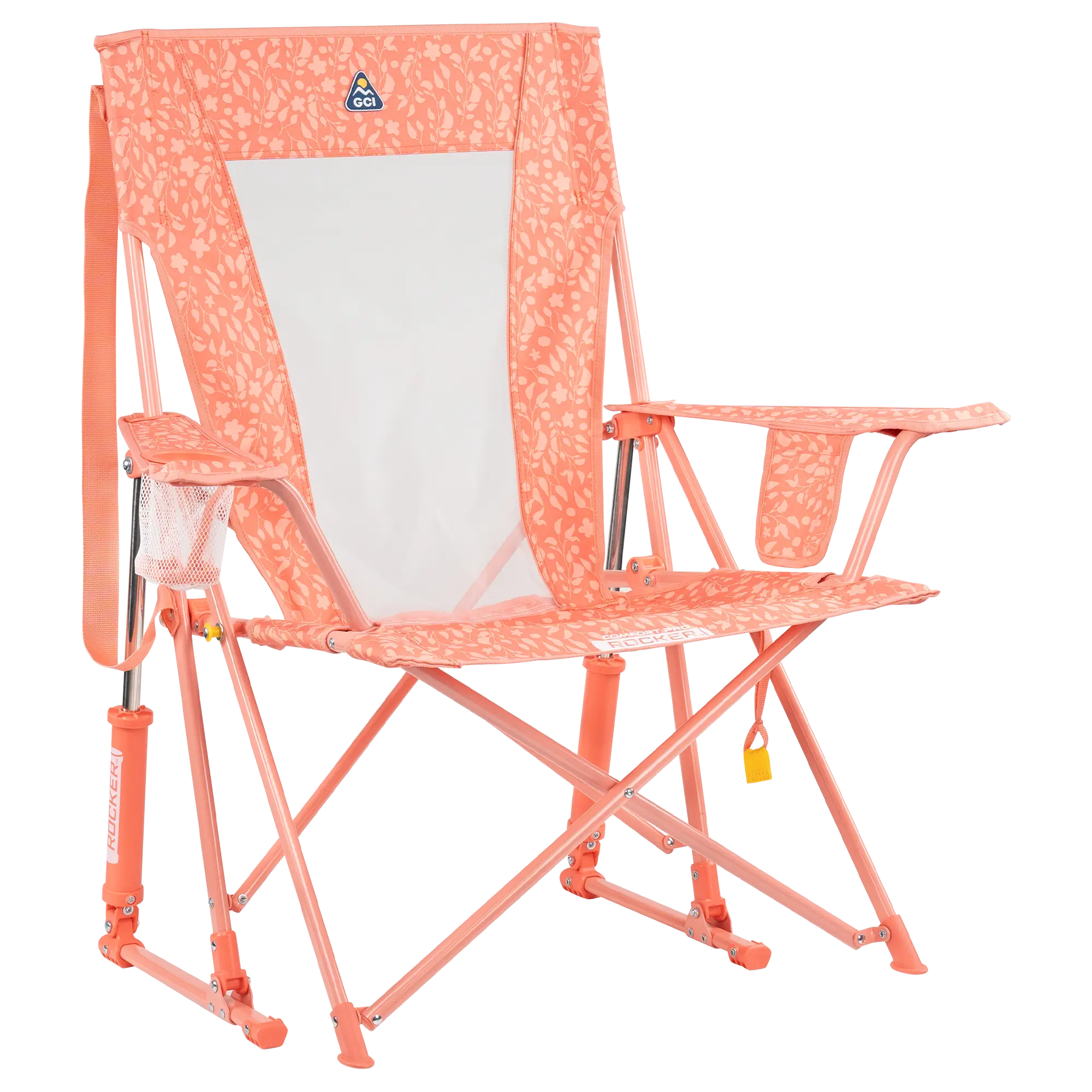 Foldable Comfort Pro Rocker - Rocker Chair for Camping & Lawns - Coral Garden