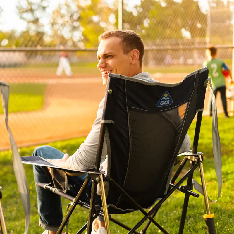 Foldable Comfort Pro Rocker - Rocker Chair for Camping & Lawns Detail