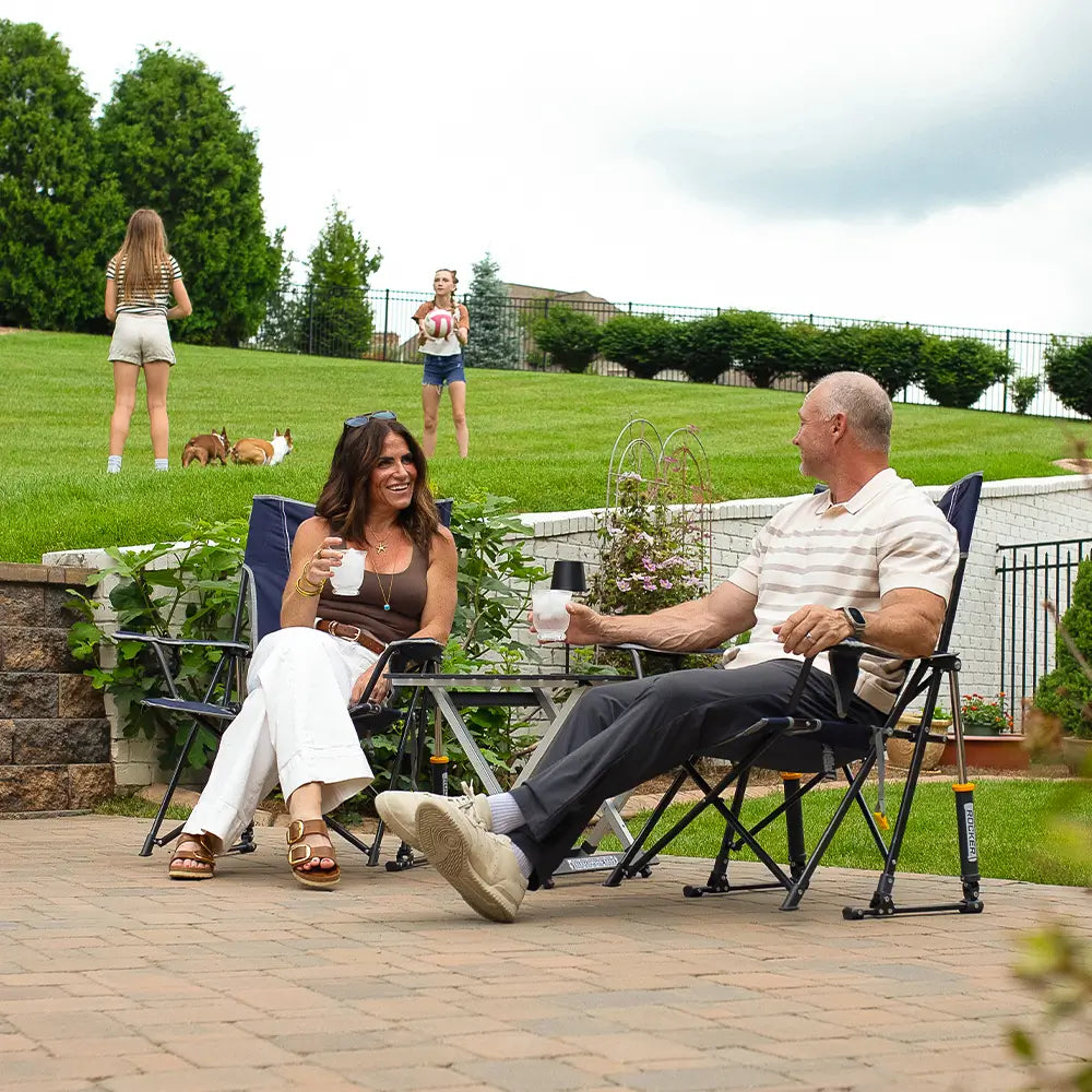 Foldable Comfort Pro Rocker - Rocker Chair for Camping & Lawns Detail