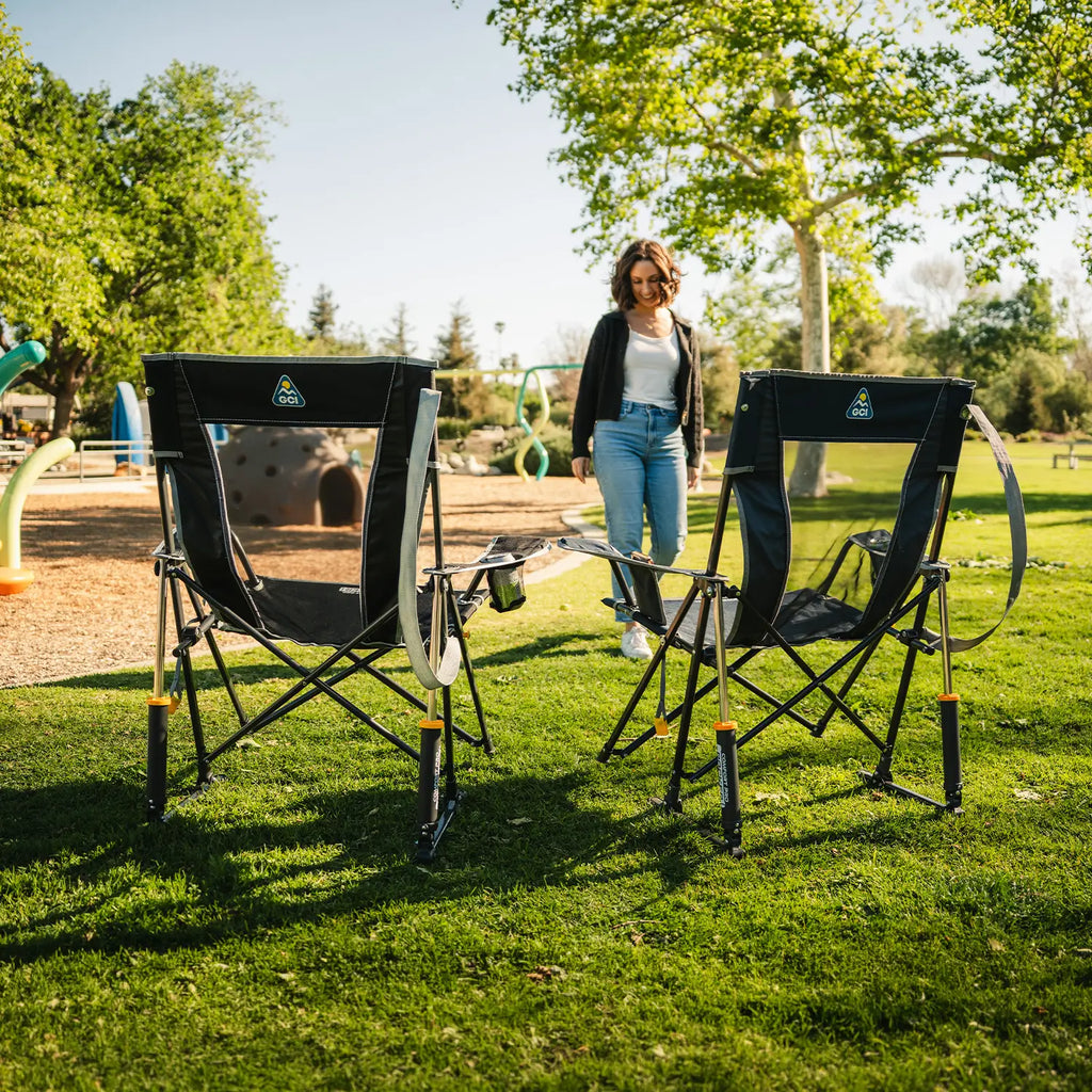 Foldable Comfort Pro Rocker - Rocker Chair for Camping & Lawns Detail