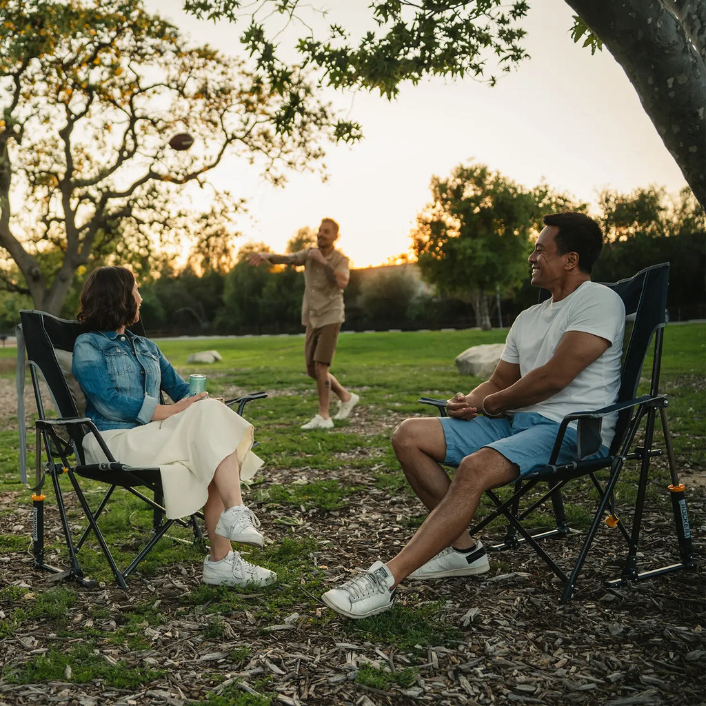 Foldable Comfort Pro Rocker - Rocker Chair for Camping & Lawns Detail