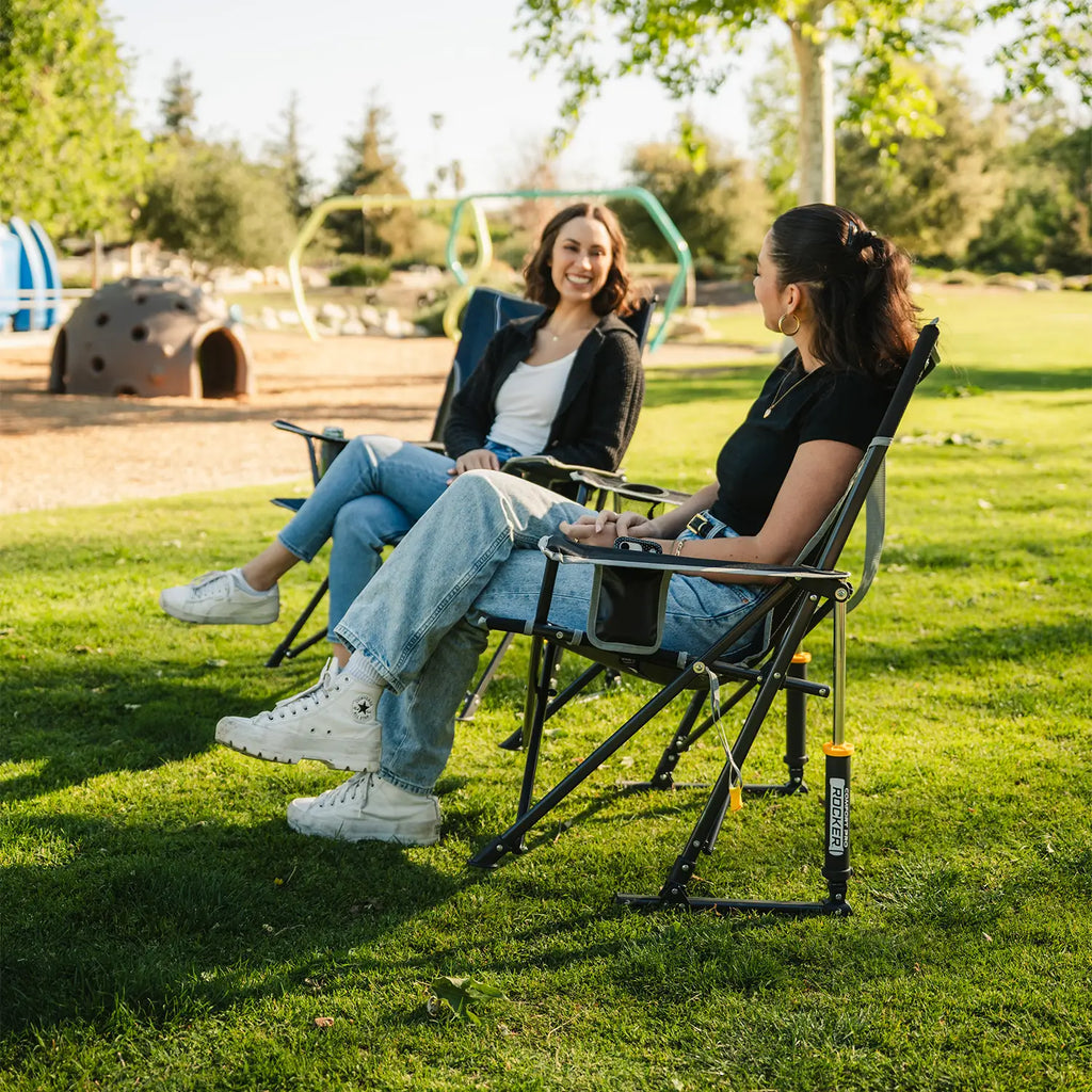 Foldable Comfort Pro Rocker - Rocker Chair for Camping & Lawns Detail