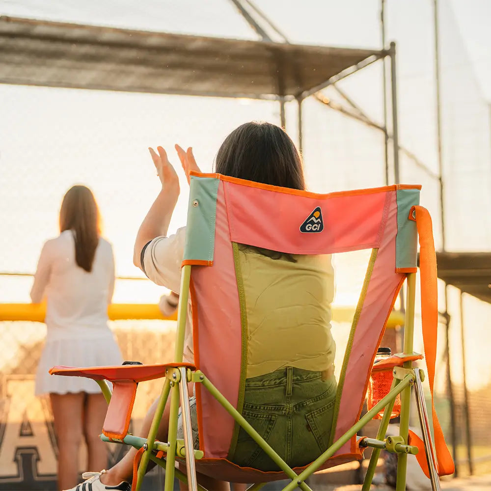 Foldable Comfort Pro Rocker - Rocker Chair for Camping & Lawns Detail