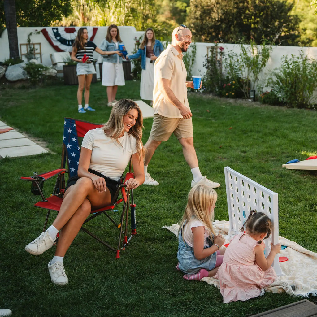 Foldable Comfort Pro Rocker - Rocker Chair for Camping & Lawns Detail