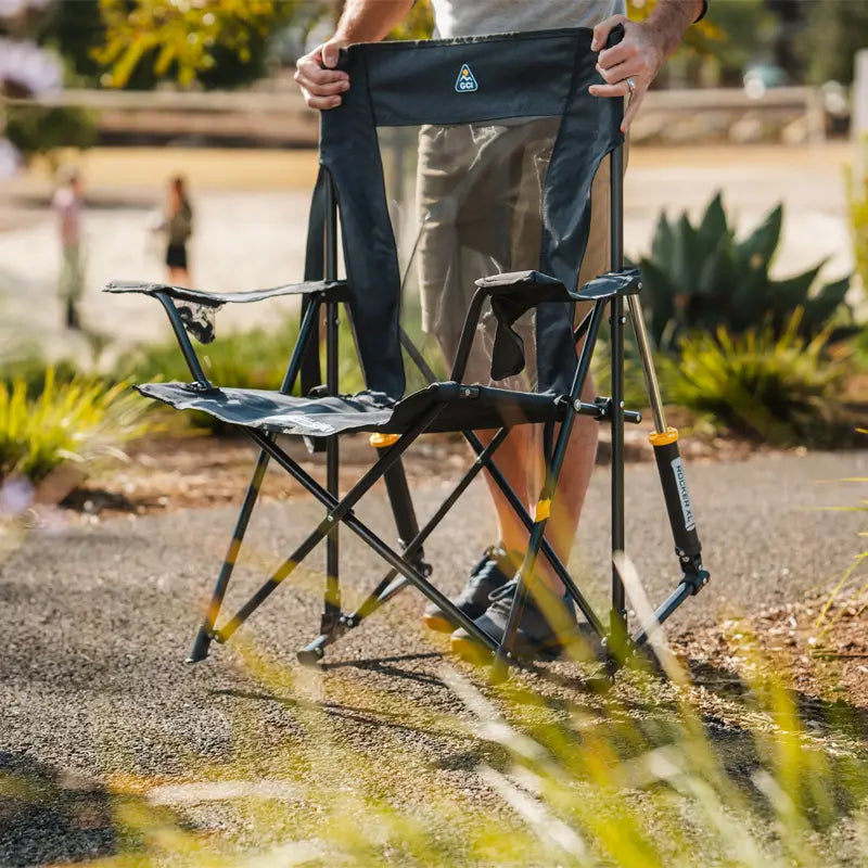 Premium All-Weather Comfort Pro Rocker XL - Rocker Chair for Camping & Lawns Detail