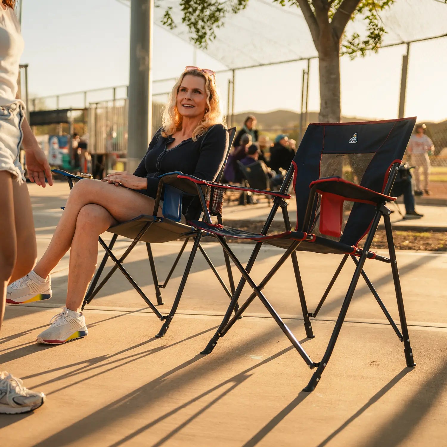 Ergonomic Portable Comfort Quad Chair - Outdoor Rocking Chairs with Dynamic Comfort Edge Detail