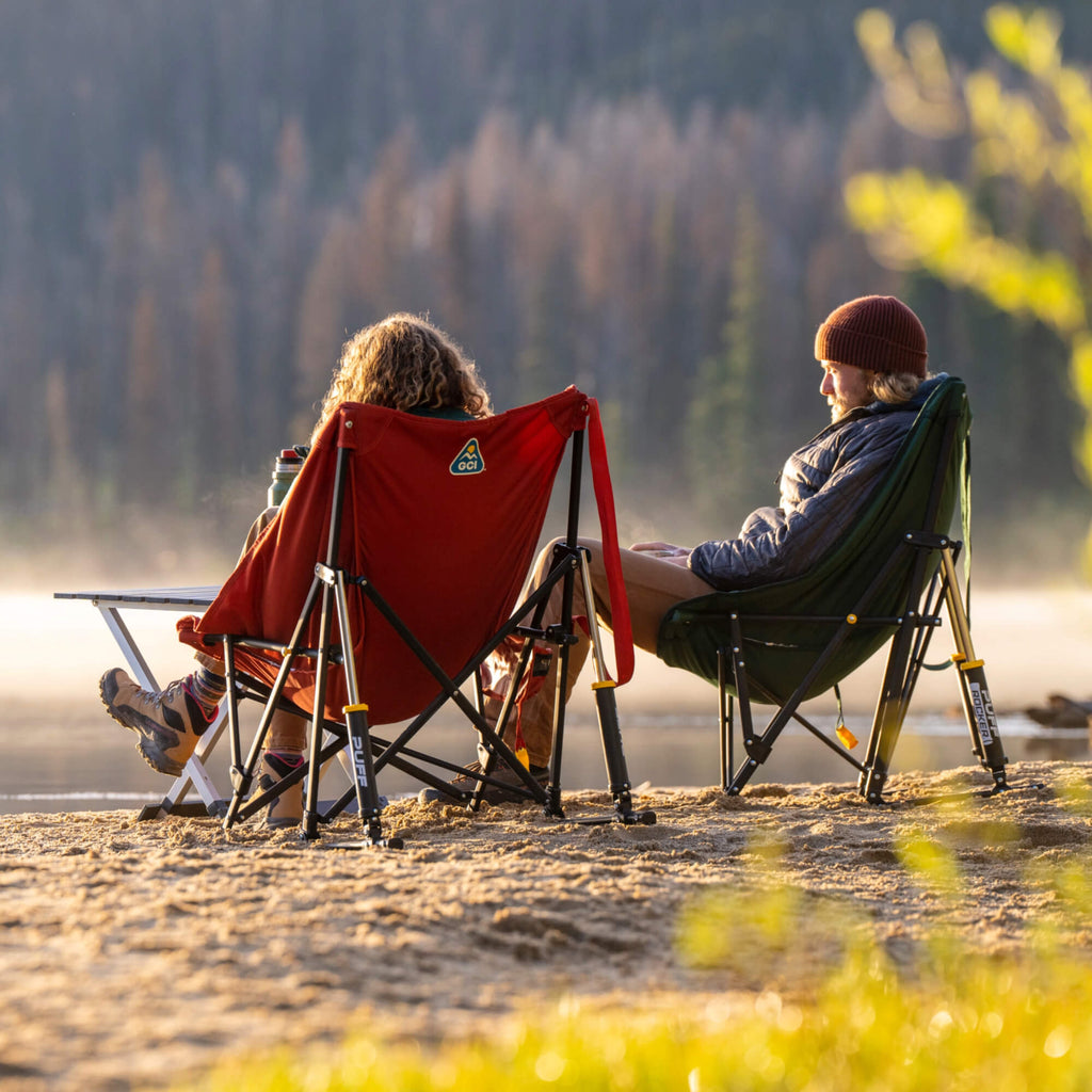 Heavy Duty Puff Rocker - Folding Rocking Chair - Perfect for Tailgating Detail