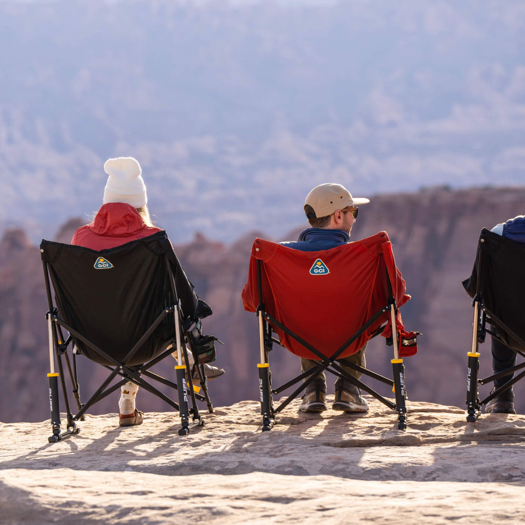 Heavy Duty Puff Rocker - Folding Rocking Chair - Perfect for Tailgating Detail