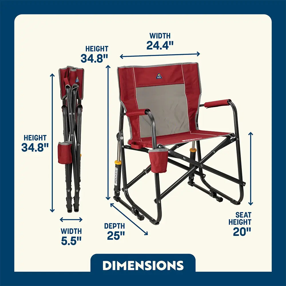 Ultra-Comfortable Freestyle Rocker - Rocker Chair for Camping & Lawns Detail