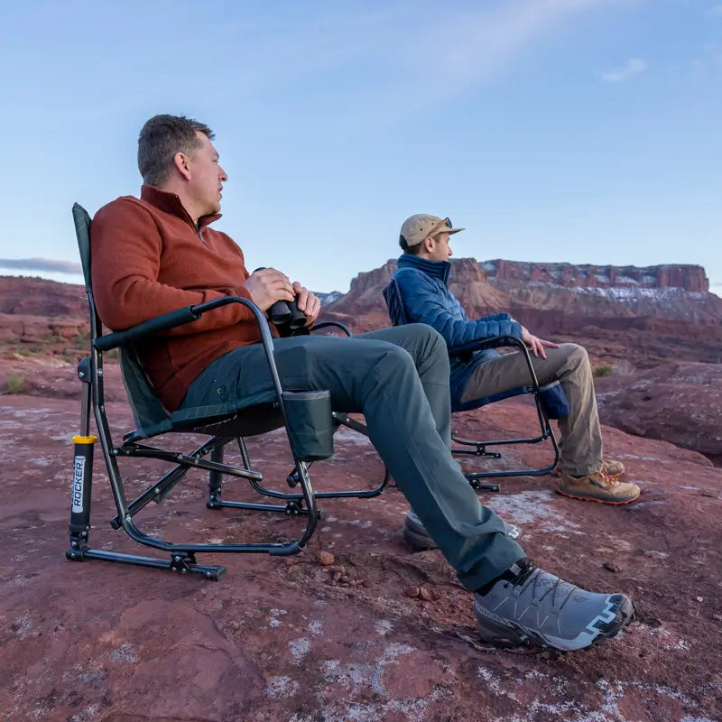 Heavy Duty FirePit Rocker - Rocker Chair for Camping & Lawns Detail