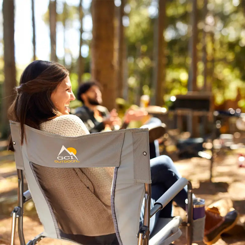 Heavy Duty FirePit Rocker - Rocker Chair for Camping & Lawns Detail