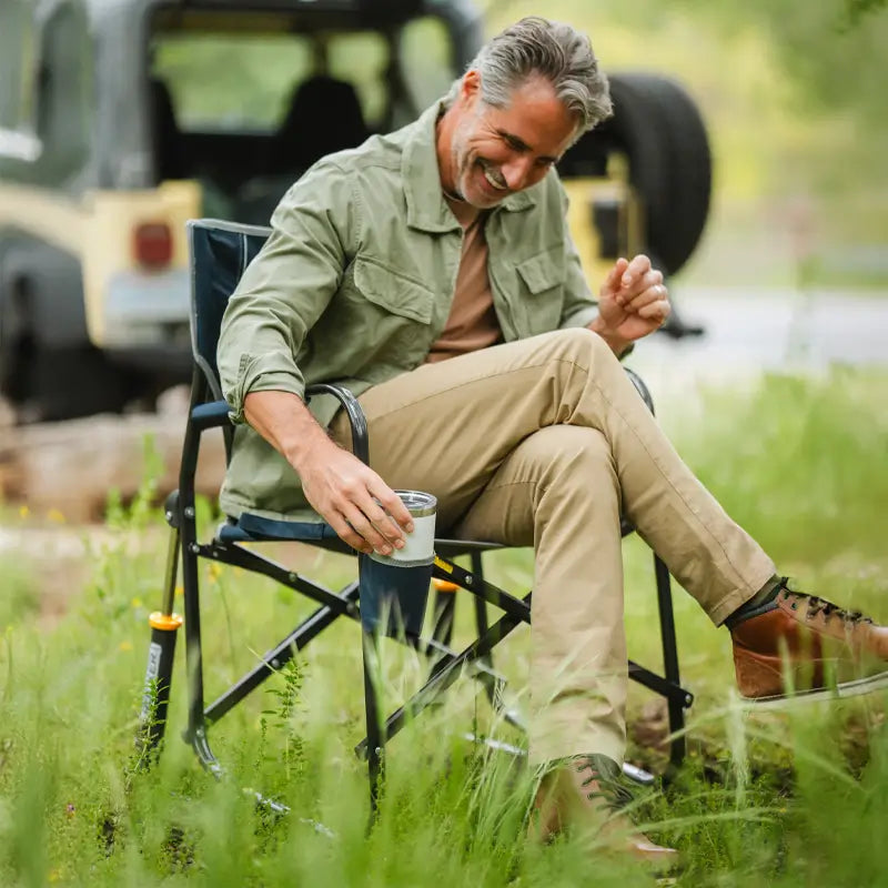 Ultra-Comfortable Freestyle Rocker - Rocker Chair for Camping & Lawns Detail