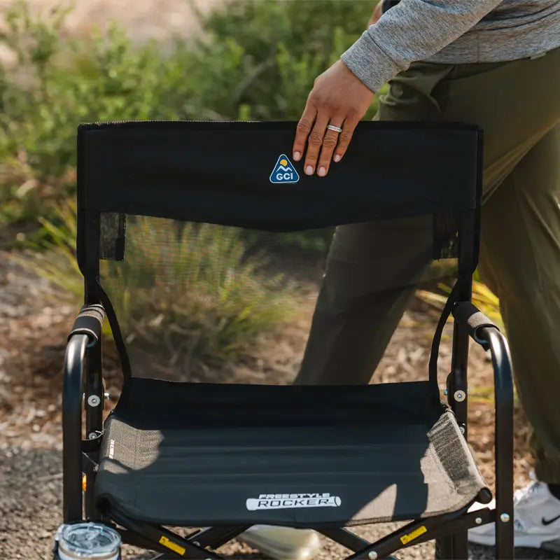 Ultra-Comfortable Freestyle Rocker Elite - Folding Rocking Chair - Perfect for Tailgating Detail