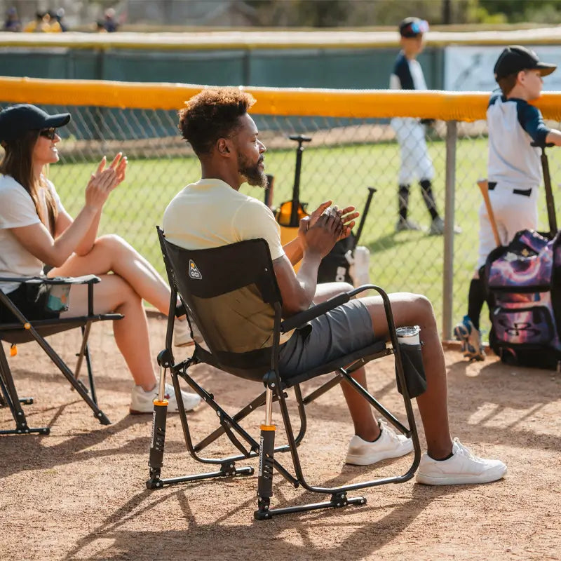 Ultra-Comfortable Freestyle Rocker Elite - Folding Rocking Chair - Perfect for Tailgating Detail