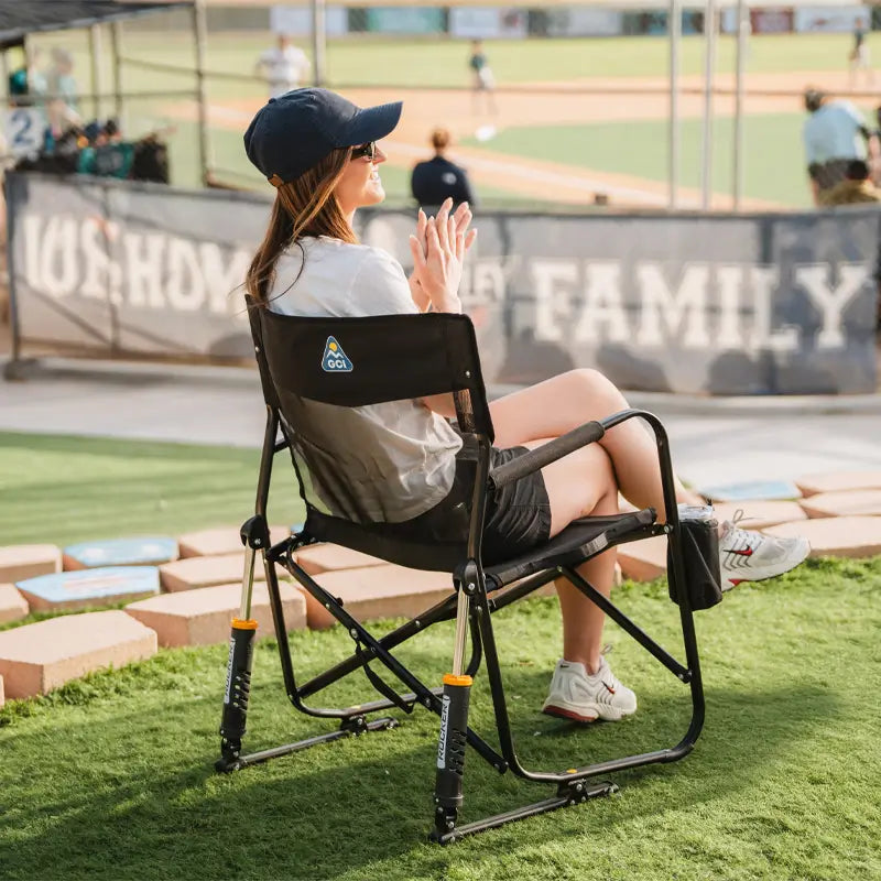 Ultra-Comfortable Freestyle Rocker Elite - Folding Rocking Chair - Perfect for Tailgating Detail