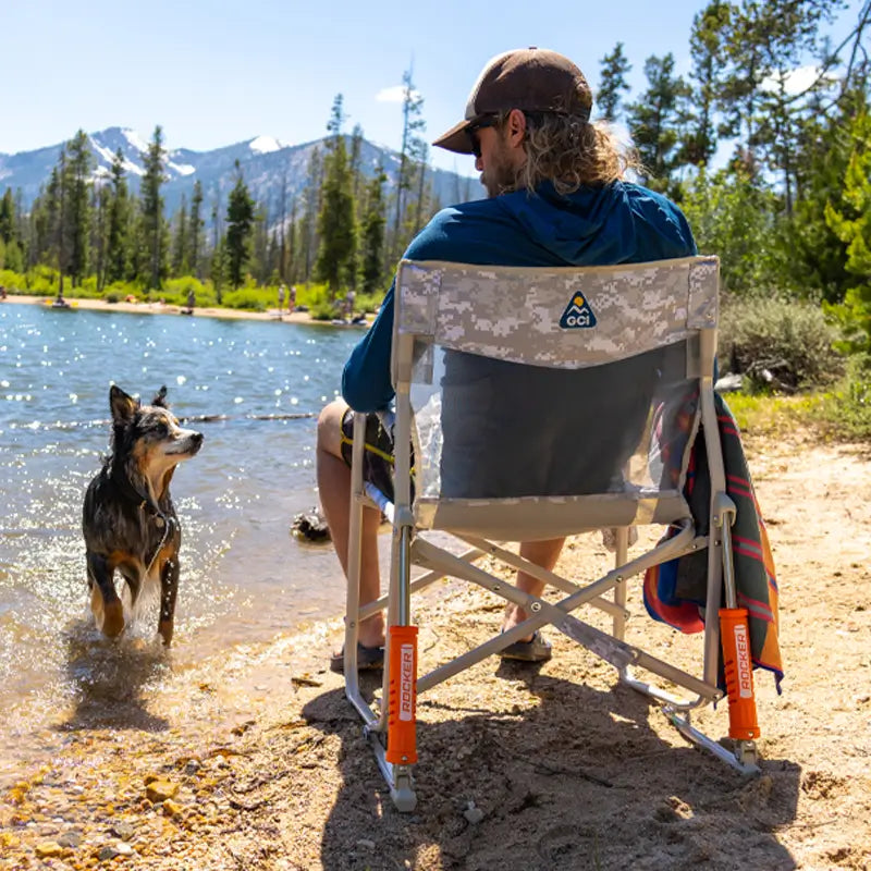 Ultra-Comfortable Freestyle Rocker Elite - Folding Rocking Chair - Perfect for Tailgating Detail