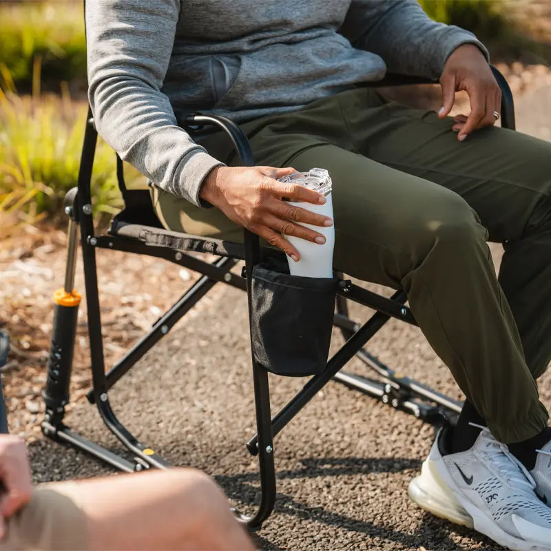 Ultra-Comfortable Freestyle Rocker Elite - Folding Rocking Chair - Perfect for Tailgating Detail