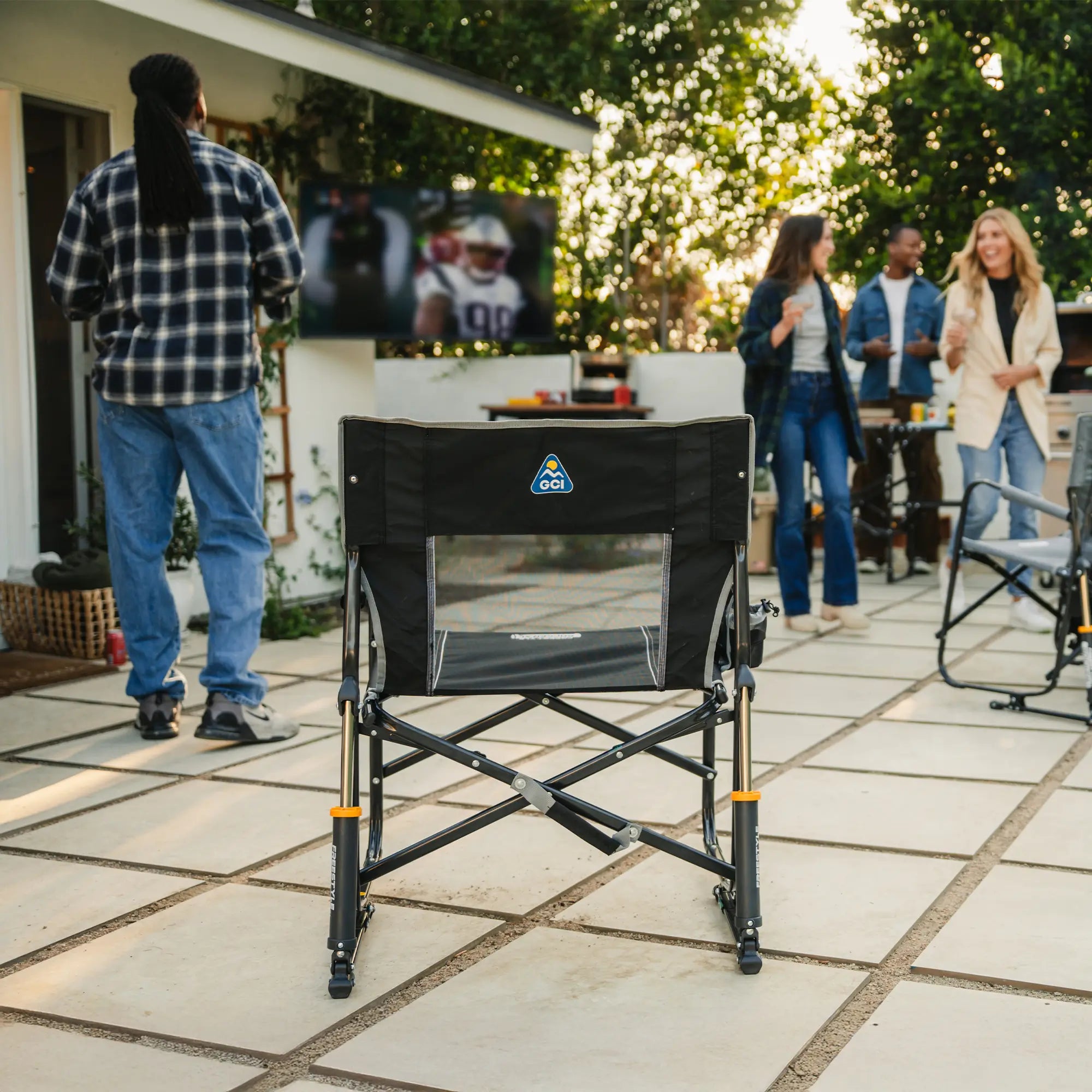 Ultra-Comfortable Freestyle Rocker - Rocker Chair for Camping & Lawns Detail