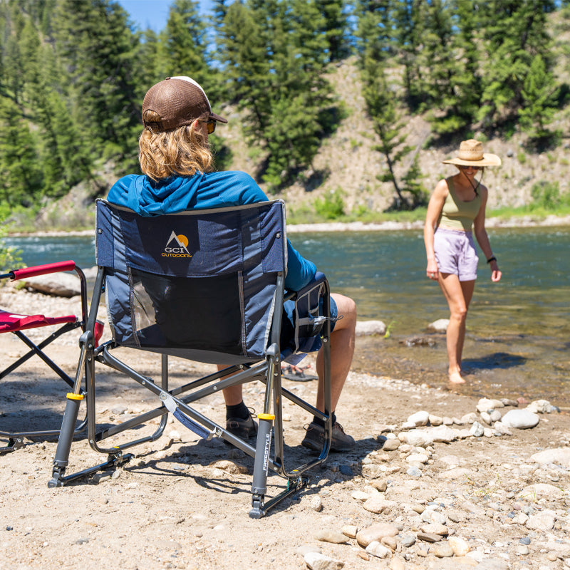 Premium All-Weather Freestyle Rocker XL - Camp Rocker Chair for Fishing & Beach Trips Detail