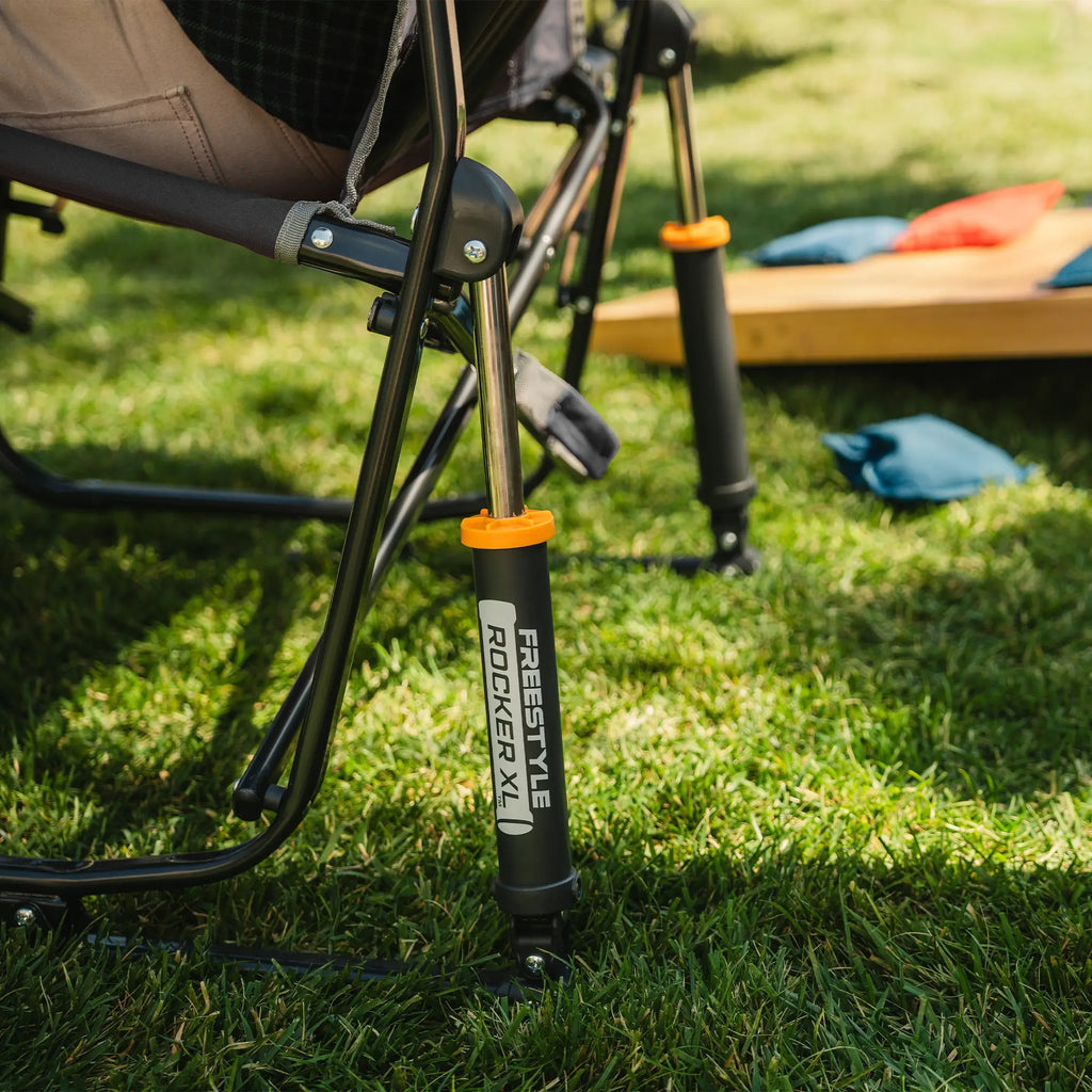 Foldable Freestyle Rocker XL with Side Table - Rocker Chair for Camping & Lawns Detail