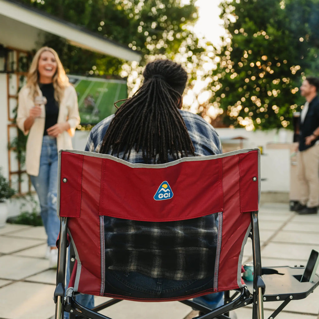 Foldable Freestyle Rocker XL with Side Table - Rocker Chair for Camping & Lawns Detail