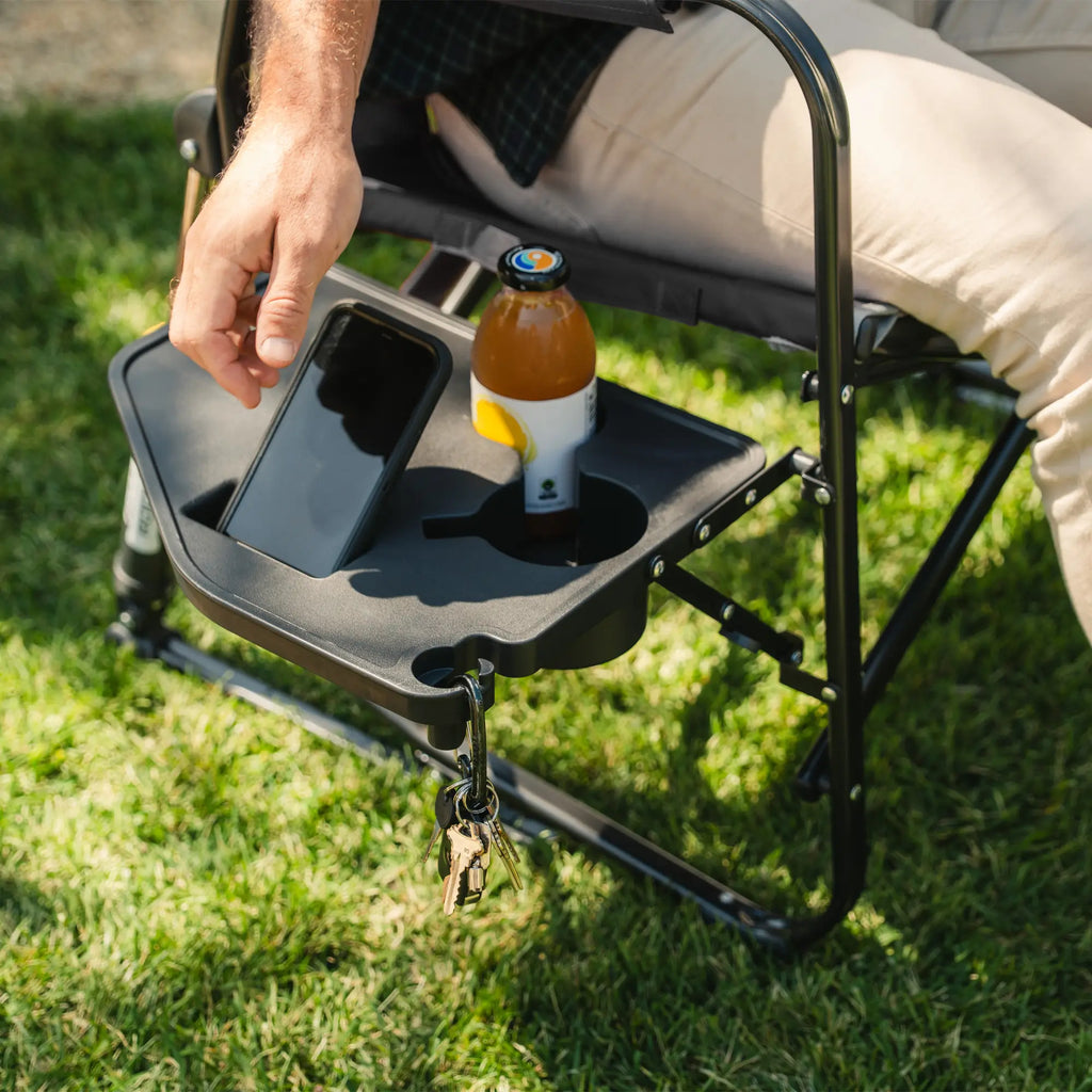 Foldable Freestyle Rocker XL with Side Table - Rocker Chair for Camping & Lawns Detail