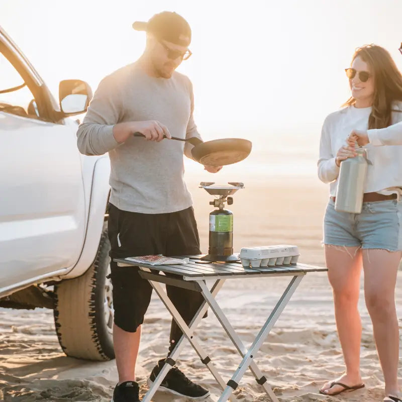 Heavy Duty Compact Camp Table 25 - Portable Camp Kitchen Table Counter Detail