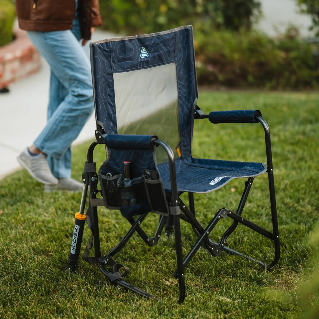 Ultra-Comfortable Stowaway Rocker - Camp Rocker Chair for Fishing & Beach Trips Detail