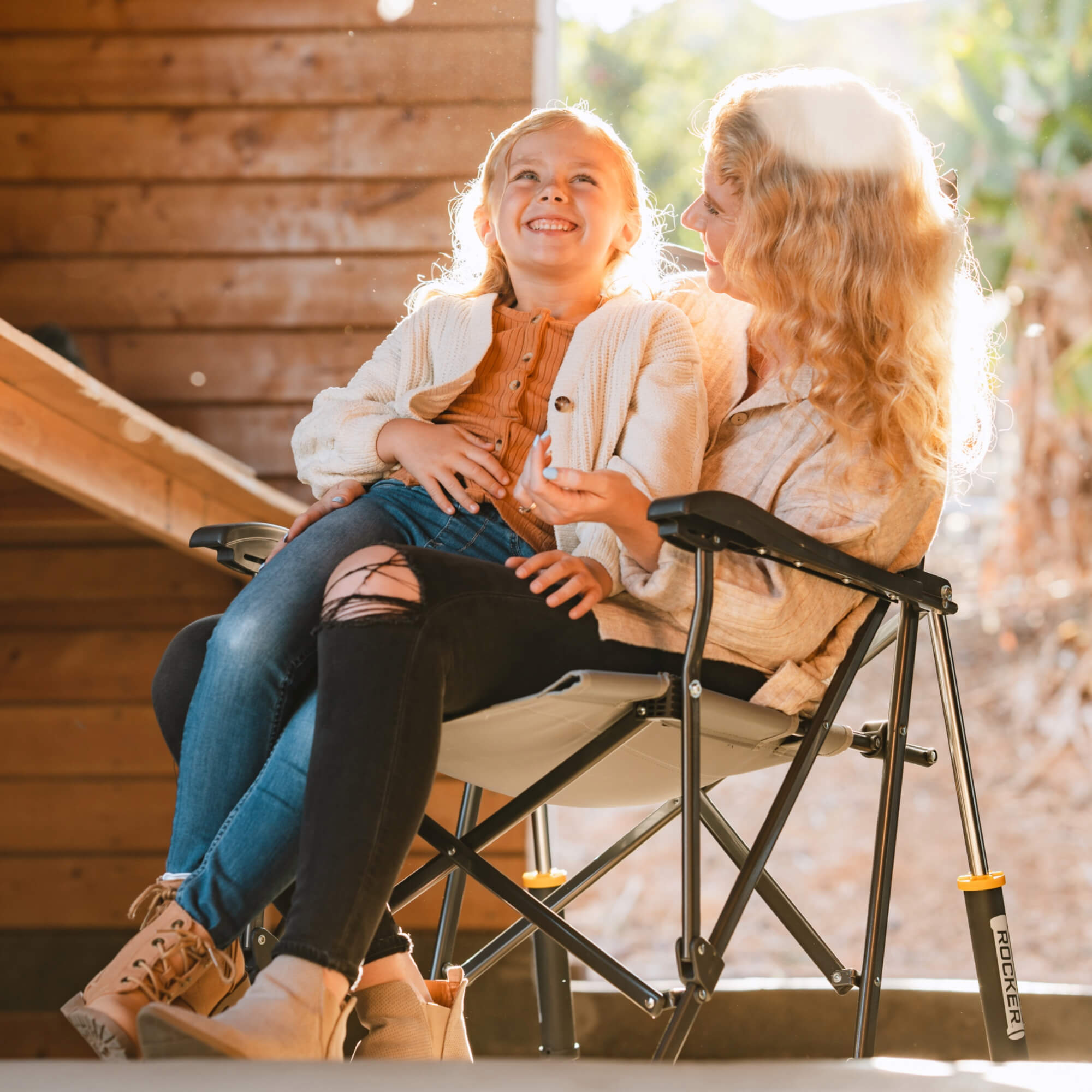 Foldable RoadTrip Rocker - Folding Rocking Chair - Perfect for Tailgating Detail