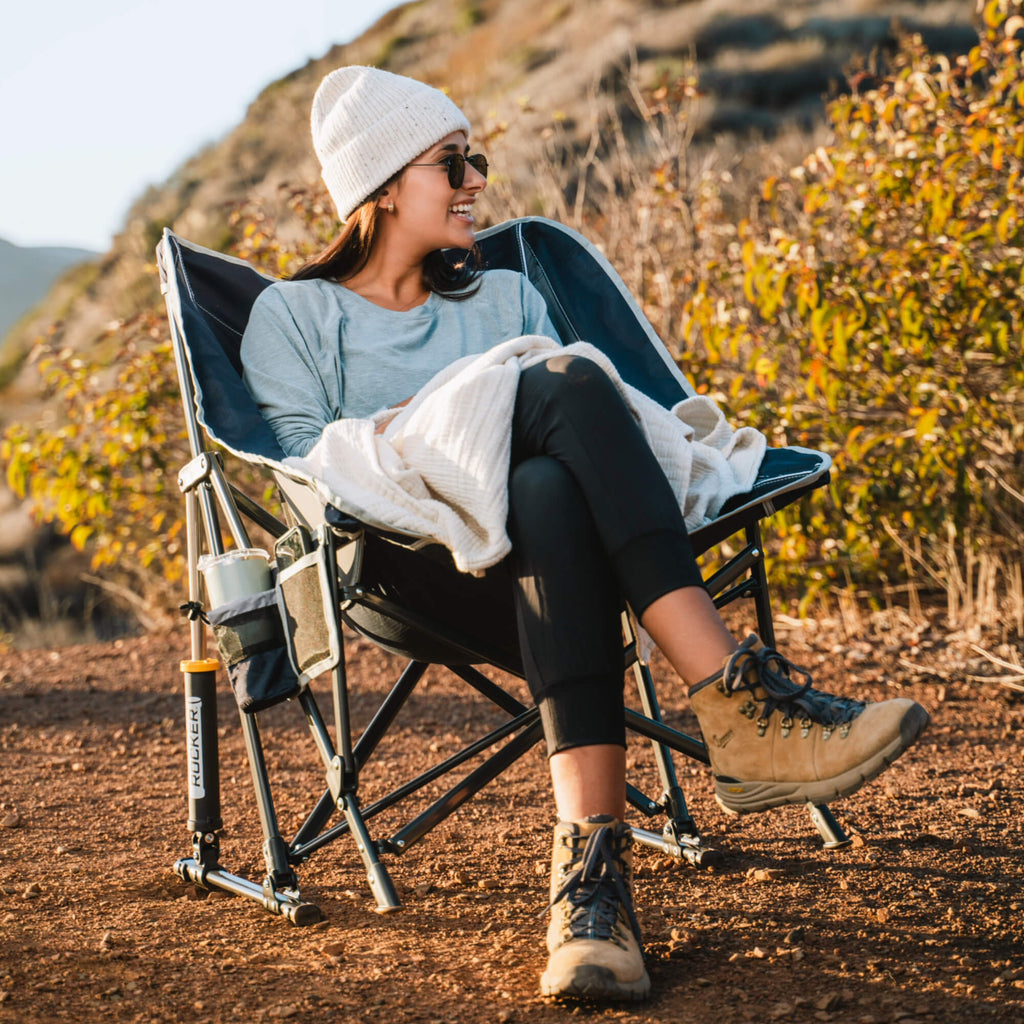 Ultra-Comfortable Pod Rocker - Camp Rocker Chair for Fishing & Beach Trips Detail