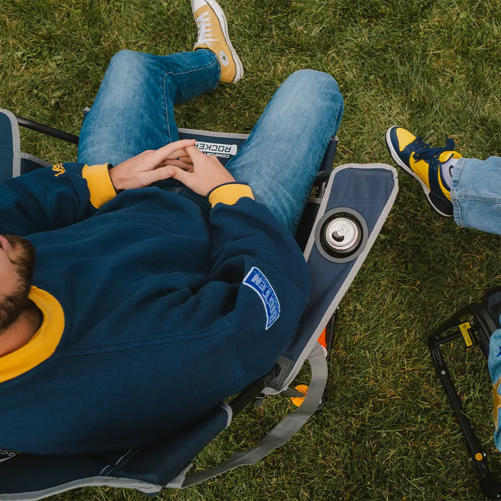Foldable Comfort Pro Rocker - Rocker Chair for Camping & Lawns Detail