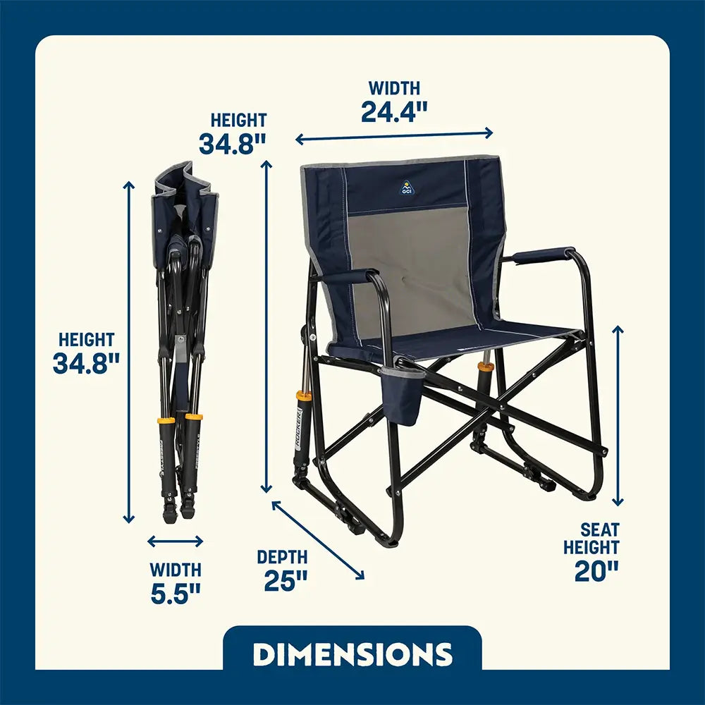 Ultra-Comfortable Freestyle Rocker - Rocker Chair for Camping & Lawns Detail