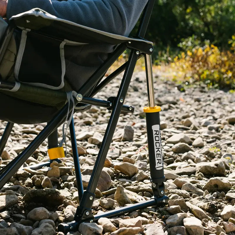 Heavy Duty Kickback Rocker - Outdoor Rocking Chairs with Dynamic Comfort Edge Detail