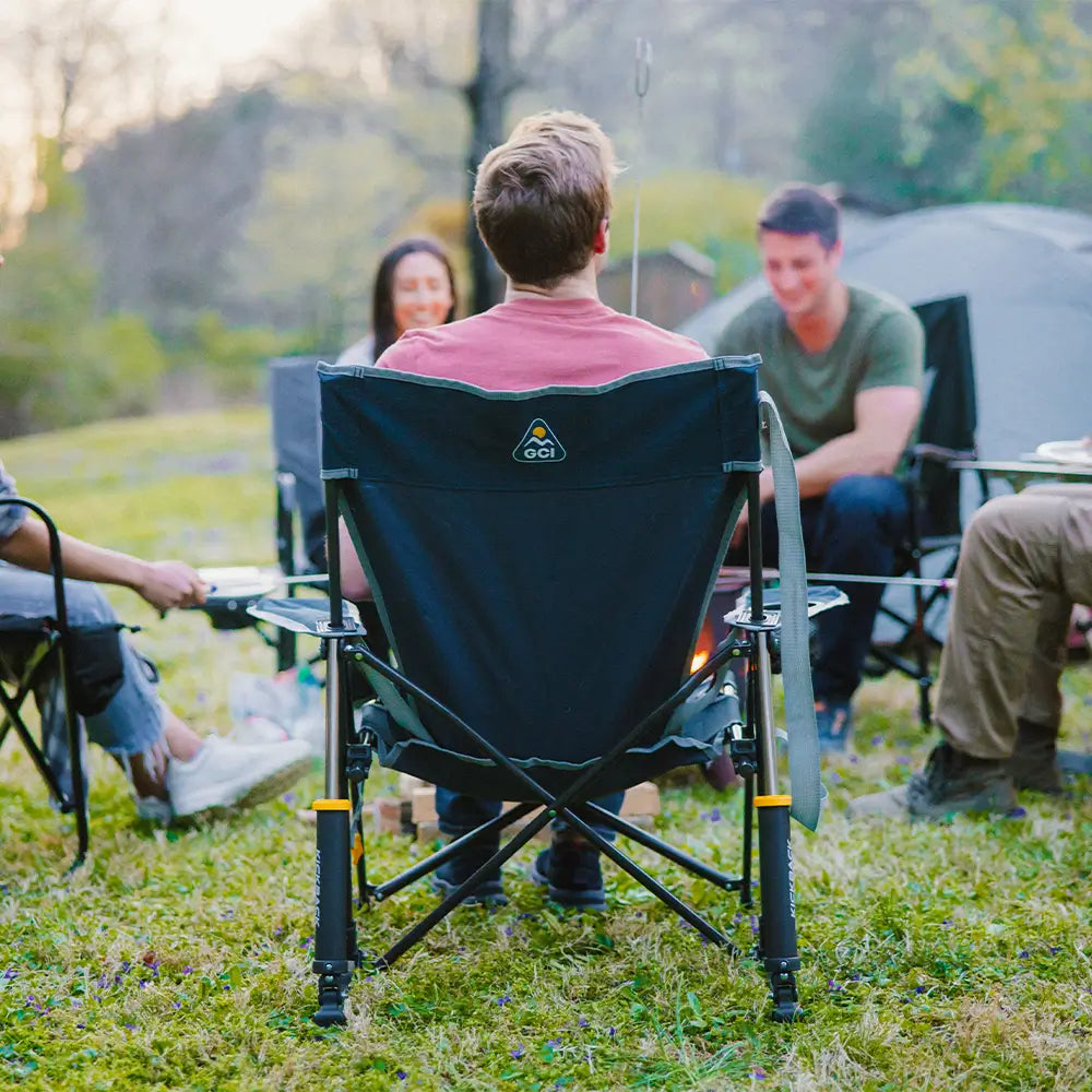 Heavy Duty Kickback Rocker - Outdoor Rocking Chairs with Dynamic Comfort Edge Detail