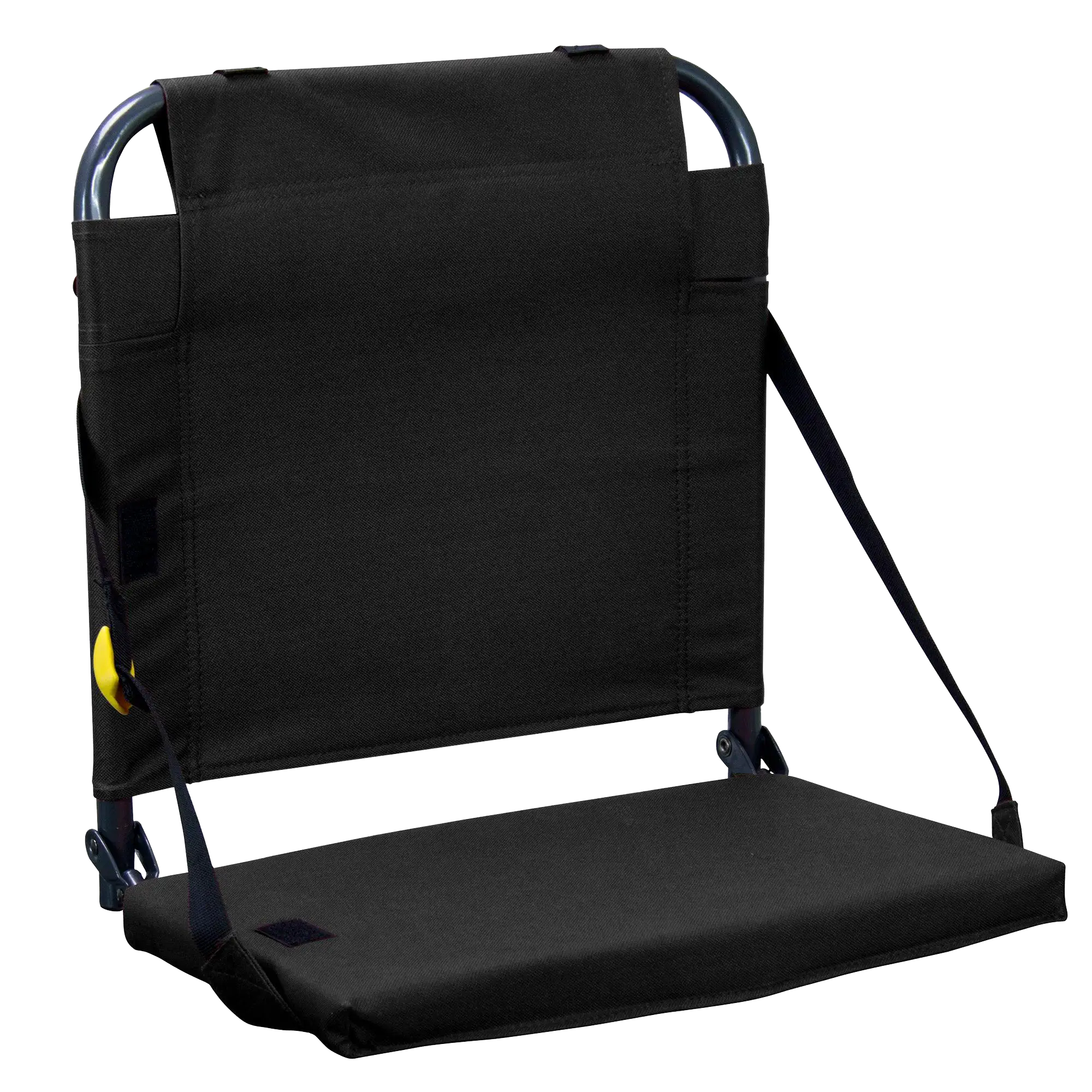 Foldable BleacherBack - Outdoor Rocking Chairs with Dynamic Comfort Edge - Black