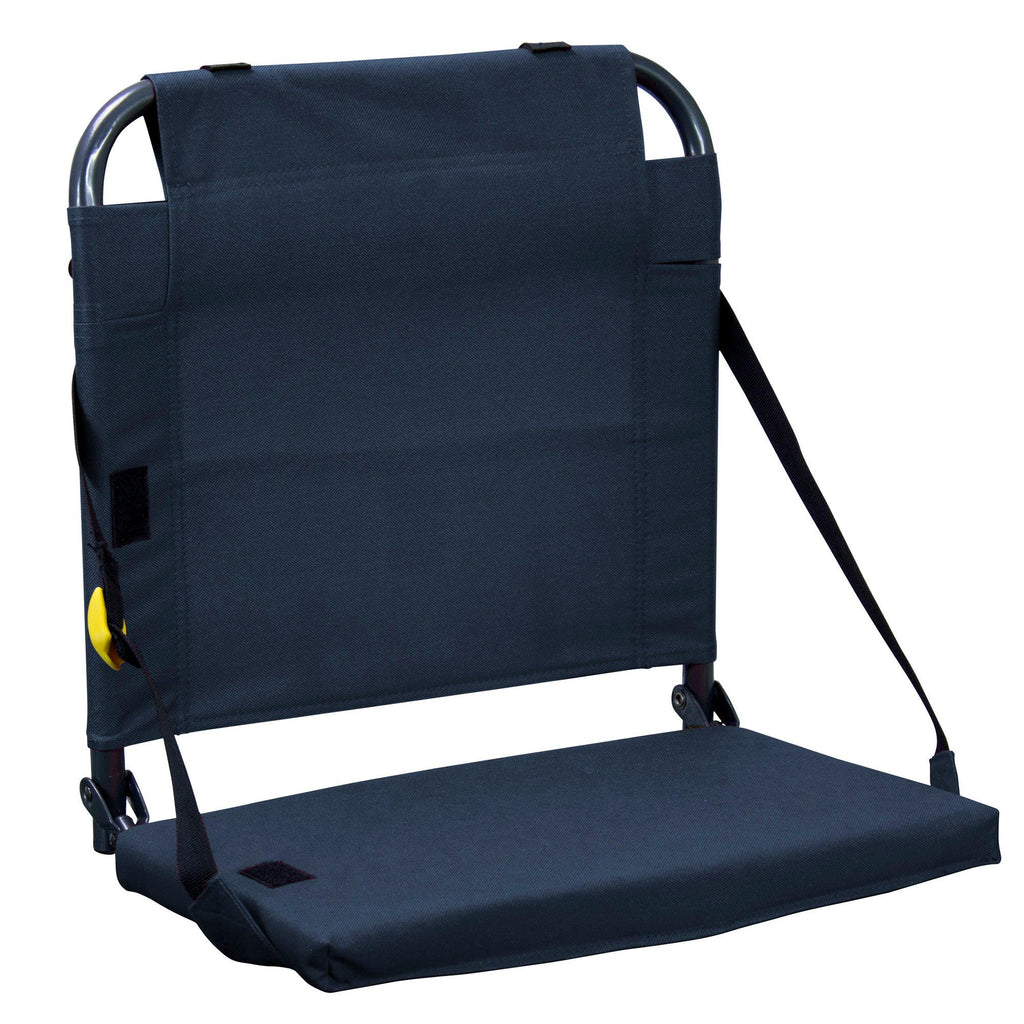Foldable BleacherBack - Outdoor Rocking Chairs with Dynamic Comfort Edge - Navy